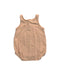 A Peach Sleeveless Rompers from Quincy Mae in size 3-6M for neutral. (Back View)