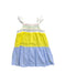 A Multicolour Sleeveless Dresses from Blue Dog Baby in size 4T for girl. (Front View)