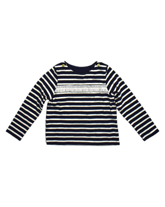 A Navy Long Sleeve Tops from Petit Bateau in size 6T for neutral. (Front View)