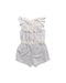 A White Sleveless Rompers from Gingersnaps in size 8Y for girl. (Back View)