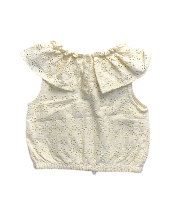 A Ivory Sleeveless Tops from Gingersnaps in size 8Y for girl. (Back View)