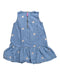 A Blue Sleeveless Dresses from Crewcuts in size 3T for girl. (Back View)