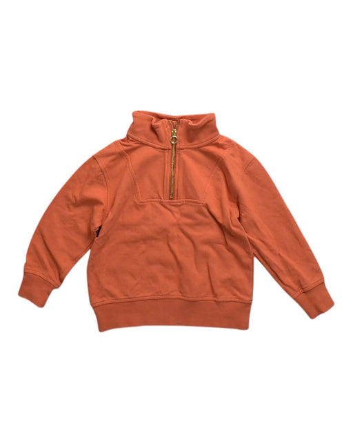 A Orange Zippered Sweatshirts from Seed in size 4T for neutral. (Front View)