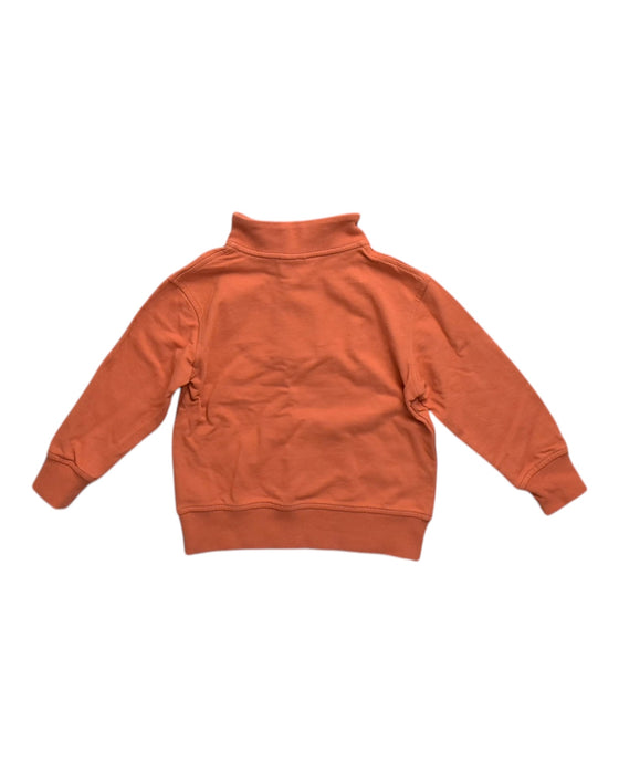 A Orange Zippered Sweatshirts from Seed in size 4T for neutral. (Back View)