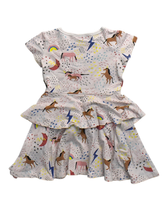 A Multicolour Short Sleeve Dresses from Rock Your Kid in size 4T for girl. (Back View)