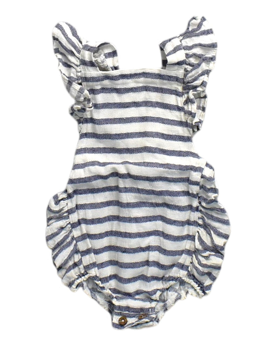 A Blue Sleeveless Rompers from Freya Lillie in size 12-18M for girl. (Front View)