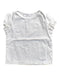 A White Short Sleeve Tops from The Little White Company in size 6-12M for girl. (Front View)