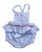 A Blue Sleeveless Rompers from Jacadi in size 3-6M for girl. (Front View)