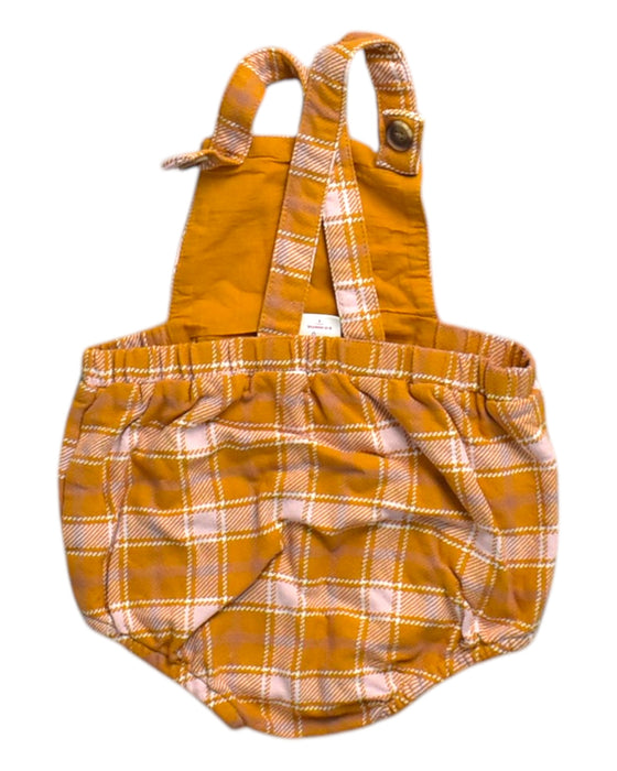 A Orange Sleeveless Rompers from Seed in size 12-18M for neutral. (Back View)