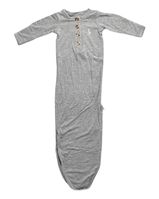 A Grey Nightgowns from Raph and Remy in size 0-3M for neutral. (Front View)