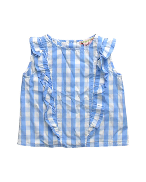 A Blue Sleeveless Tops from Bonpoint in size 4T for girl. (Front View)