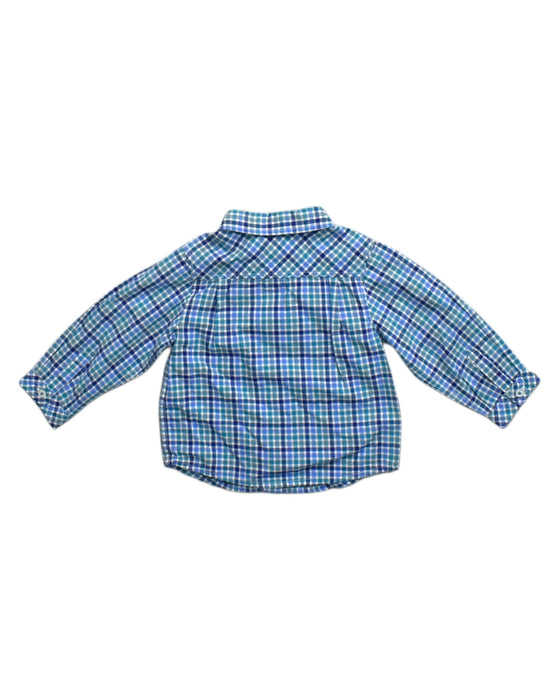 A Blue Long Sleeve Shirts from Jacadi in size 6-12M for boy. (Back View)