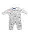 A White Long Sleeve Rompers from Petit Bateau in size 6-12M for neutral. (Front View)