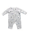 A White Long Sleeve Rompers from Petit Bateau in size 6-12M for neutral. (Back View)