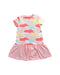 A Multicolour Short Sleeve Dresses from Oeteo in size 2T for girl. (Back View)