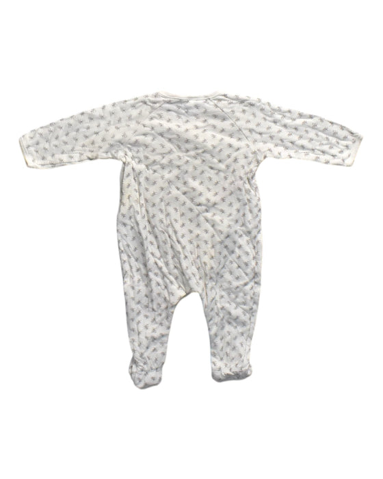 A White Long Sleeve Rompers from Petit Bateau in size 6-12M for neutral. (Back View)