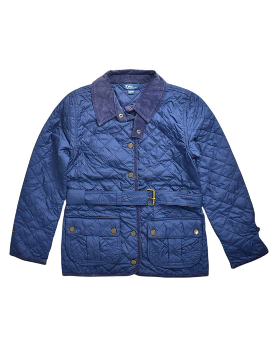 A Blue Puffer/Quilted Coats & Outerwear from Polo Ralph Lauren in size 14Y for neutral. (Front View)