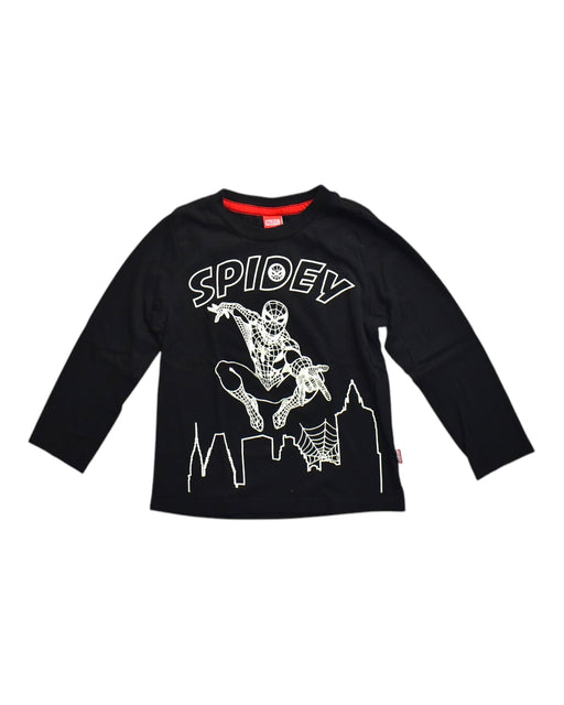 A Black Long Sleeve T Shirts from Marvel in size 5T for boy. (Front View)