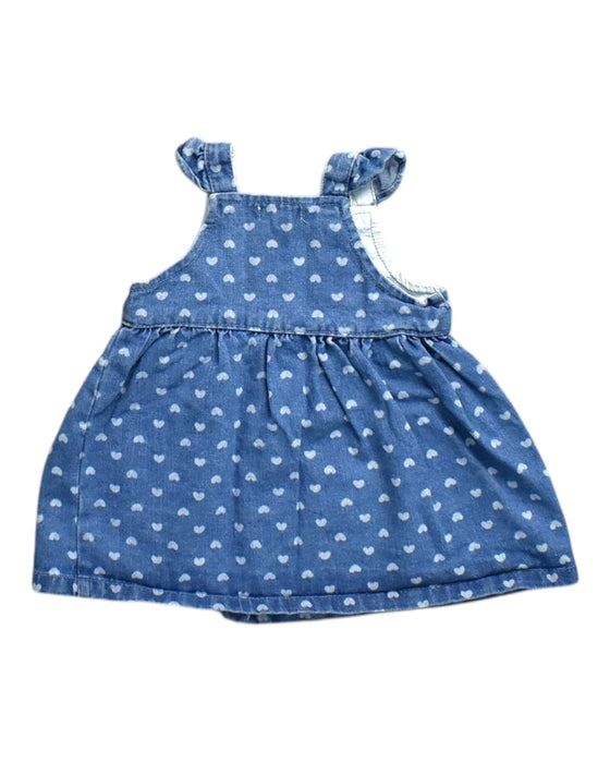 A Blue Overall Dresses from Du Pareil au même in size 6-12M for girl. (Back View)