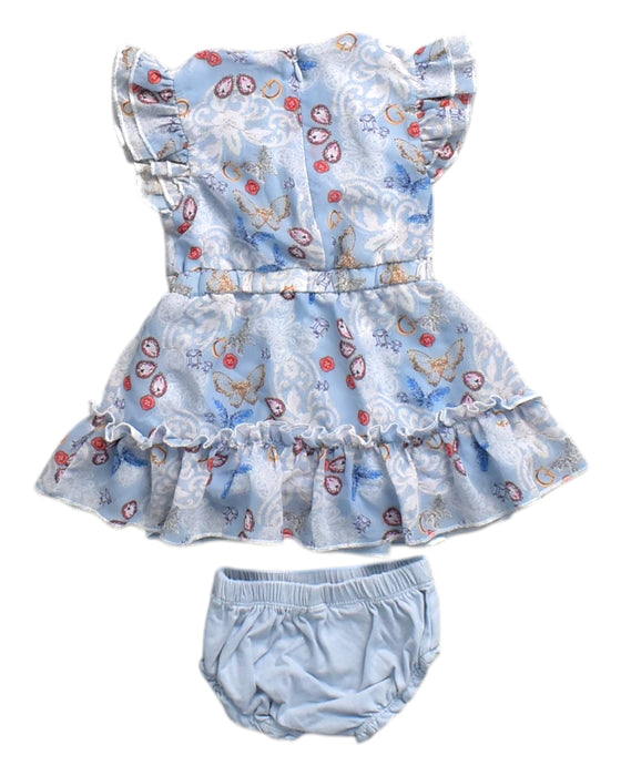 A Blue Dress Sets from Guess in size 6-12M for girl. (Back View)