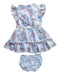 A Blue Dress Sets from Guess in size 6-12M for girl. (Back View)