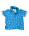 A Blue Short Sleeve Polos from Gingersnaps in size 4T for boy. (Front View)