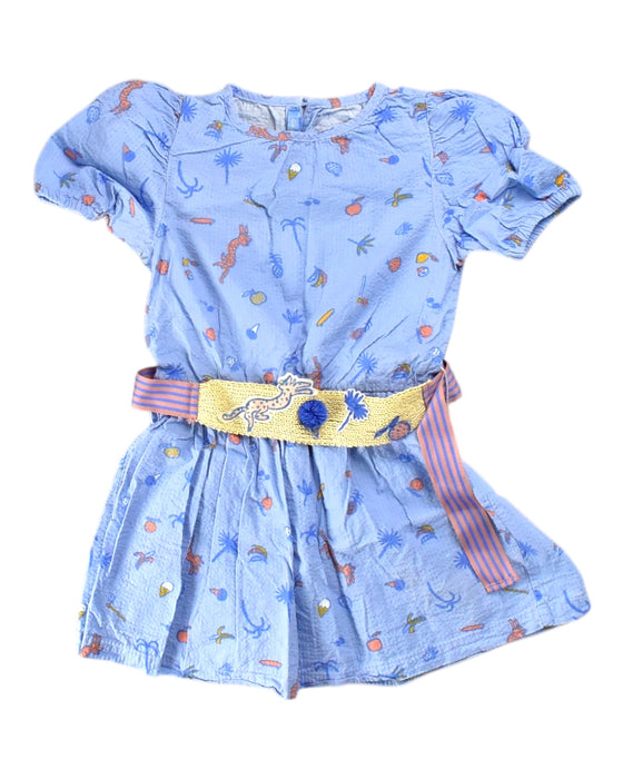 A Multicolour Short Sleeve Dresses from Gingersnaps in size 6T for girl. (Front View)