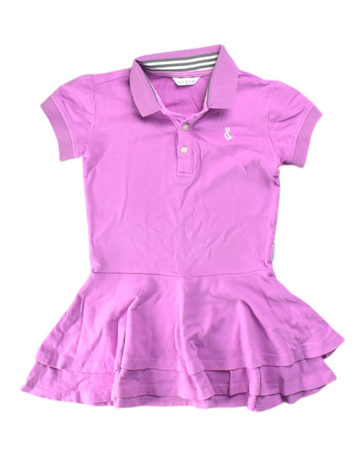 A Purple Short Sleeve Dresses from Raph and Remy in size 4T for girl. (Front View)