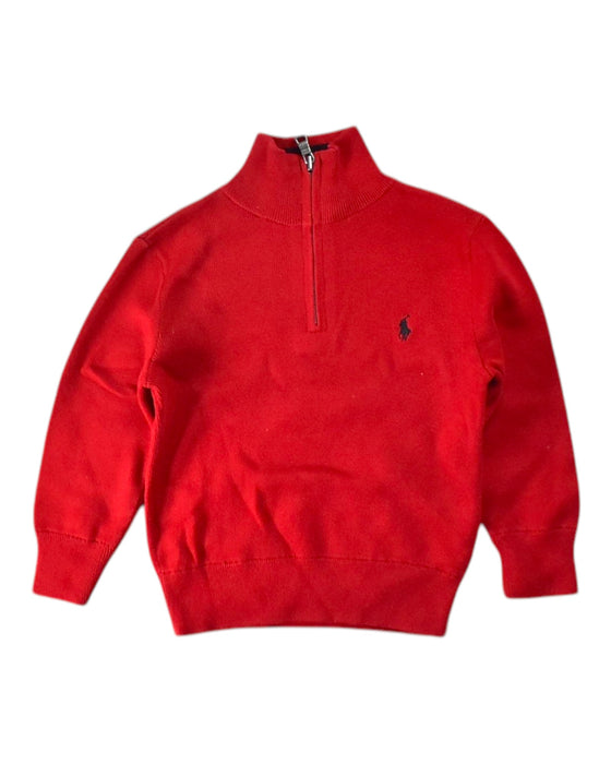 A Red Knit Sweaters from Ralph Lauren in size 3T for boy. (Front View)