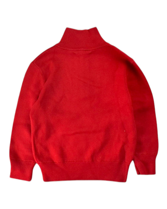 A Red Knit Sweaters from Ralph Lauren in size 3T for boy. (Back View)