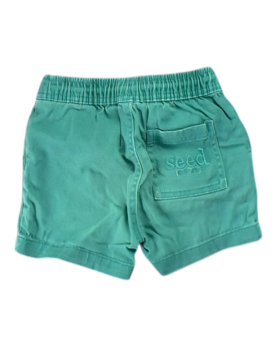 A Green Shorts from Seed in size 3T for boy. (Back View)