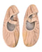 A Peach Flats from Capezio in size 6T for girl. (Front View)