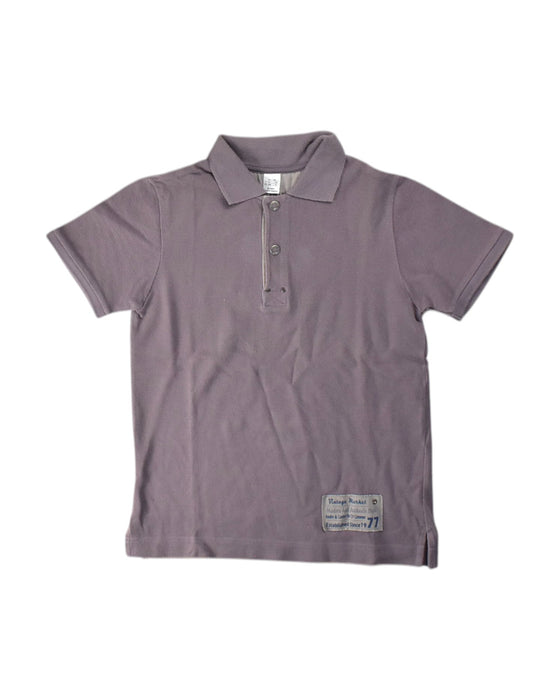 A Purple Short Sleeve Polos from Cyrillus in size 8Y for boy. (Front View)