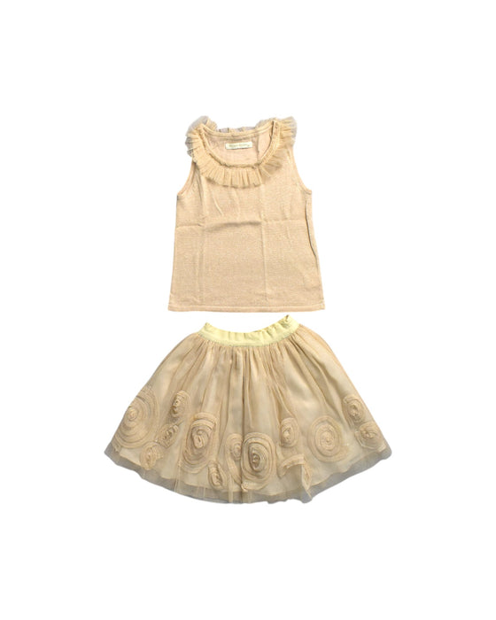 A Beige Skirt Sets from Gingersnaps in size 8Y for girl. (Front View)