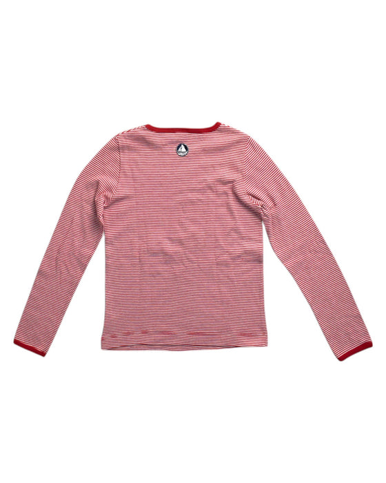 A Red Long Sleeve T Shirts from Petit Bateau in size 8Y for neutral. (Back View)