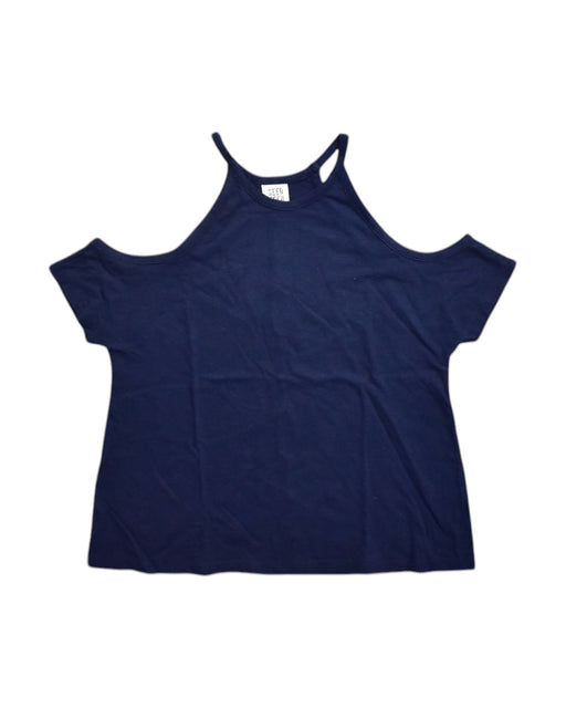 A Navy Sleeveless Tops from Seed in size 8Y for girl. (Front View)