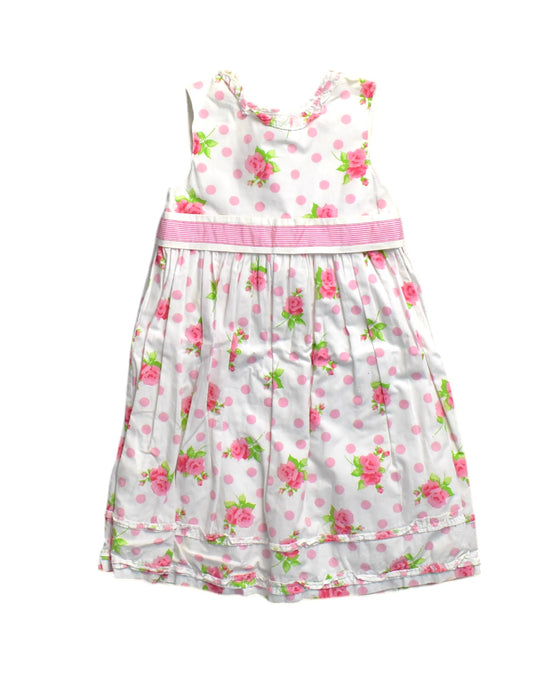 A Pink Sleeveless Dresses from Darcy Brown in size 5T for girl. (Front View)