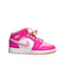 A Pink Sneakers from Air Jordan in size 11Y for girl. (Front View)