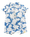 A Blue Short Sleeve Rompers from Le Petit Society in size 6-12M for neutral. (Front View)