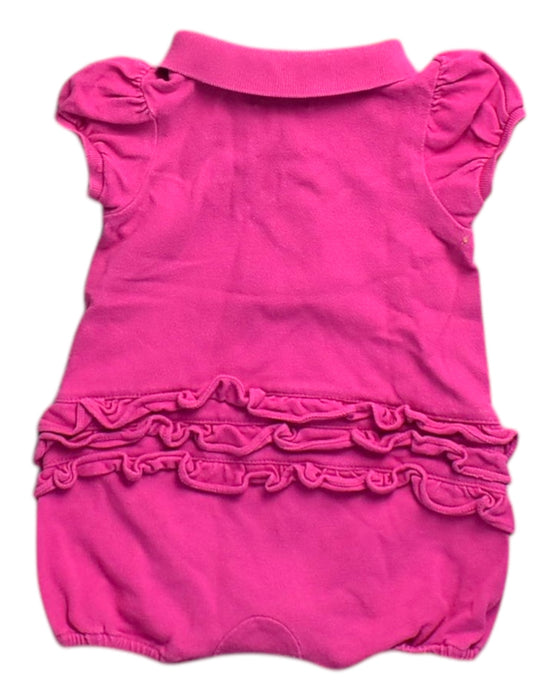 A Pink Sleeveless Rompers from Ralph Lauren in size 6-12M for girl. (Back View)