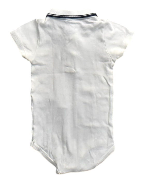 A White Short Sleeve Bodysuits from Petit Bateau in size 6-12M for neutral. (Back View)