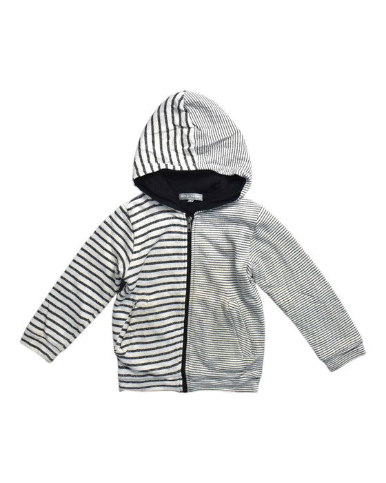 A Black Zippered Sweatshirts from Milk on the Rocks in size 6T for neutral. (Front View)