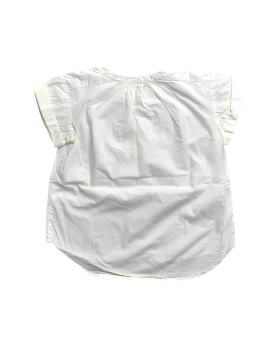 A White Short Sleeve Shirts from Crewcuts in size 3T for girl. (Back View)