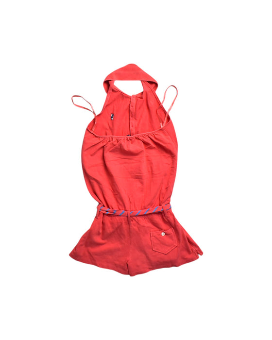 A Red Sleeveless Rompers from Ralph Lauren in size L for girl. (Back View)