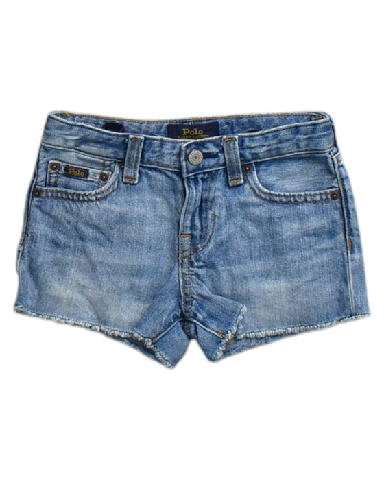 A Blue Shorts from Polo Ralph Lauren in size 6T for girl. (Front View)