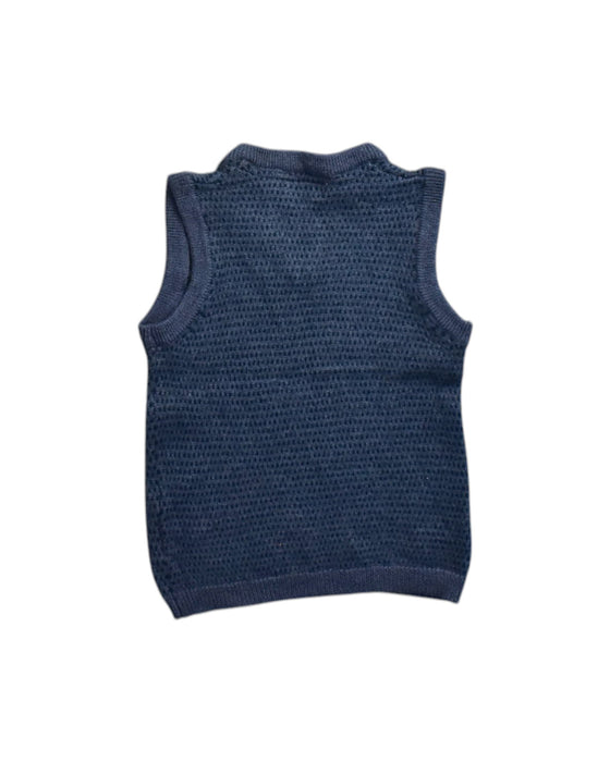 A Blue Outerwear Vests from Miniature in size 8Y for boy. (Back View)