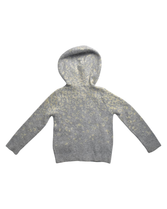 A Grey Hooded Sweatshirts from Chloe in size 4T for girl. (Back View)