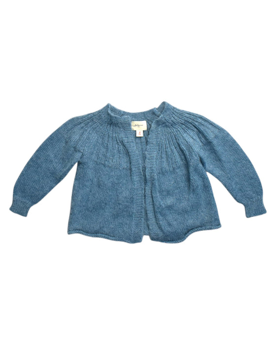 A Blue Cardigans from Bellerose in size 4T for girl. (Front View)