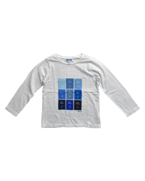 A White Long Sleeve T Shirts from Jacadi in size 6T for neutral. (Front View)