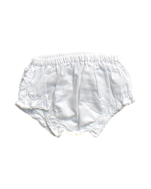 A White Bloomers from Neck & Neck in size 12-18M for neutral. (Front View)